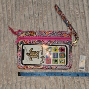 Simply Southern Multicolor Turtle Phone Wristlet
